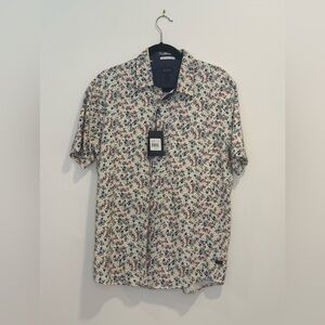 🌸 NWT Good Man Brand “White Berry Harvest” Shirt – Medium – $148 Retail
